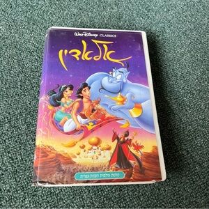 Aladdin VHS vintage movie in Hebrew collectors item Disney